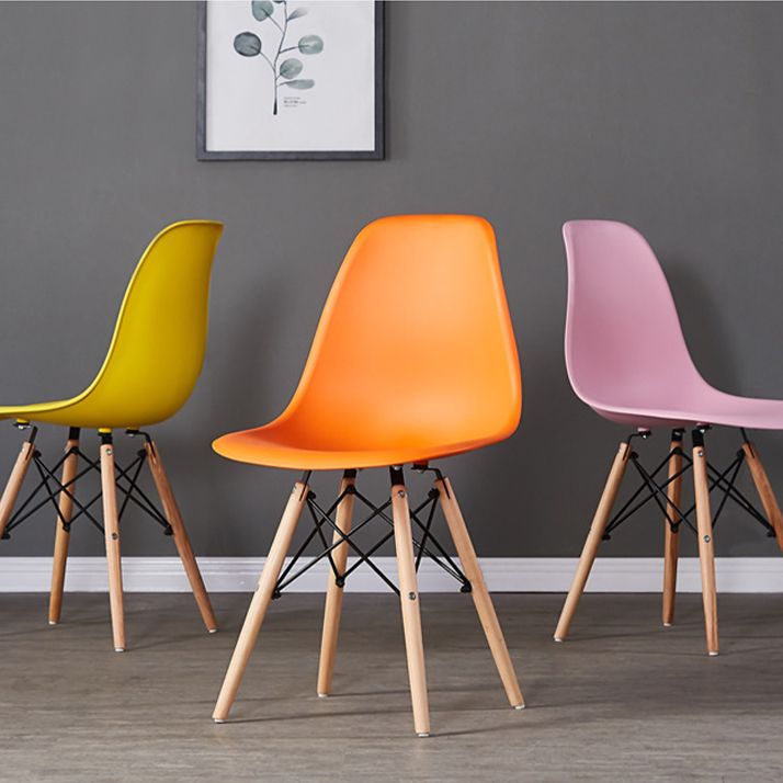 Wood Scandinavian Kitchen Dining Chair Solid Back Side Chair Clearhalo ' kitchen&dining_furn' 'Dining Chairs' 'Dining Tables & Seating' 'dining_chair' 'Furniture' 'furniture_dining_chair' 'Kitchen & Dining Furniture' 'kitchen' 1200x1200_3e5a0281-b6dd-48e8-bf5d-749bbb5087c4