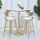 Glam Armless Backrest Counter Stool Iron Cafe Bar Stool with Leather Cushion and Pedal Clearhalo 'Bar Furniture' 'Bar Stools' 'bar_stools' 'furn' 'furn_bar_stools' 'Furniture' 'furniture_bar_stools' 'Kitchen & Dining Furniture' 1200x1200_3e5a7a1e-5999-45f4-8409-7d78f26d0f3d