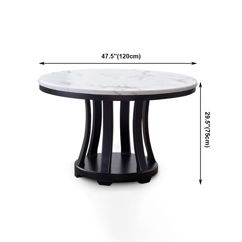 Modern White Standard Dining Table Round Marble Dining Table with Pedestal Base Clearhalo ' dining_table' 'Dining Tables & Seating' 'Dining Tables' 'furn' 'furn_dining_table' 'Furniture' 'furniture_dining_table' 'Kitchen & Dining Furniture' 'kitchen&dining_furn' 'kitchen' 'kitchen_dining_table' 1200x1200_3e5b0876-b21a-4d4c-9454-3431fe867dfc