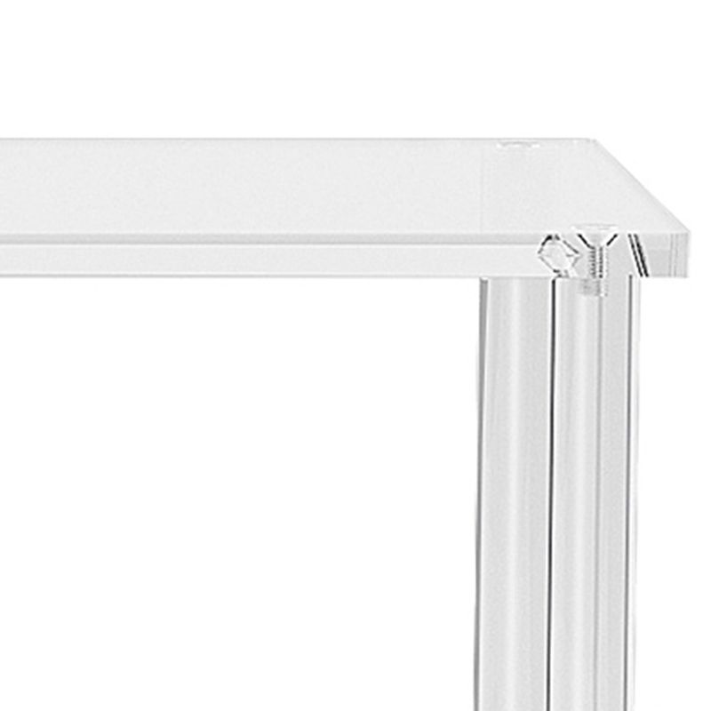 Clear Acrylic Sofa Side Accent Table Contemporary 15.7" W End Table Set with Storage Clearhalo 'Coffee & Accent Tables' 'End & Side Tables' 'end_side_tables' 'furn' 'furn_end_side_tables' 'Furniture' 'Living Room Furniture' 1200x1200_3e5ce162-22bd-49b2-afd7-ad01470f272a