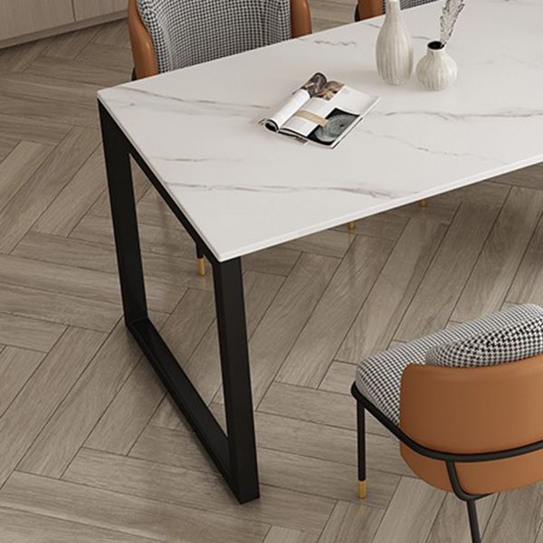 Free Form Sintered Stone Top Dining Table Modern Table with Metal Base Clearhalo ' dining_table' 'Dining Tables & Seating' 'Dining Tables' 'furn' 'furn_dining_table' 'Furniture' 'furniture_dining_table' 'Kitchen & Dining Furniture' 'kitchen&dining_furn' 'kitchen' 'kitchen_dining_table' 1200x1200_3e5ea96c-7cf3-4092-8d79-ed6c82bf4b20