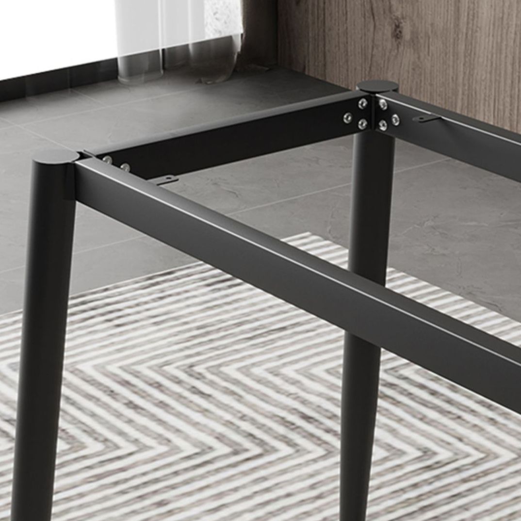 Sintered Stone Indoor Table in Grey Industrial Kitchen Table with 4 Legs Clearhalo 'Dining Tables & Seating' 'Dining Tables' 'dining_table' 'furn' 'furn_dining_table' 'Furniture' 'furniture_dining_table' 'Kitchen & Dining Furniture' 'kitchen' 'kitchen_dining_table' 1200x1200_3e5f606d-4bd3-4c17-ae06-fd76210bf841