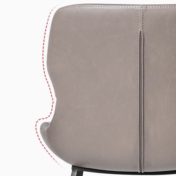 Sedie da pranzo e accento in pelle e metallo industriali per cucina