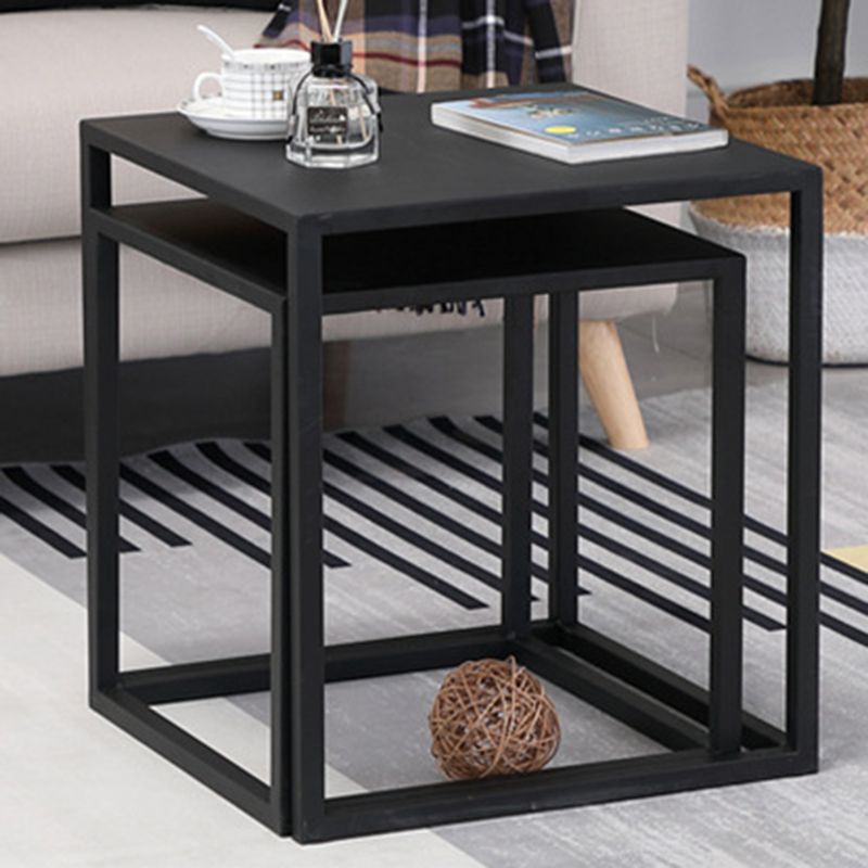 Frame 2 Nesting Coffee Table Mid-Century Metal Square Cocktail Table Clearhalo 'Coffee & Accent Tables' 'Coffee Tables' 'coffee_tables' 'furn' 'furn_coffee_tables' 'Furniture' 'Living Room Furniture' 1200x1200_3e61b410-61c3-43f1-bce8-ac2af6cfceb6