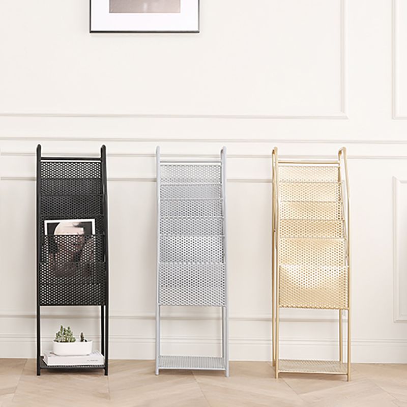 Urban Bookshelf Closed Back Metal Vertical Shelf for Living Room Clearhalo 'Bookcases' 'furn' 'furn_bookcases' 'Furniture' 'Office Furniture' 1200x1200_3e62e424-445b-47a9-a12c-a3dc7d957300