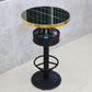 Industrial Wood Top Bistro Table Matte Finish Bar Table for Small Places Clearhalo 'Bar Furniture' 'Bar Tables' 'bar_tables' 'furn' 'furn_bar_tables' 'Furniture' 'Kitchen & Dining Furniture' 1200x1200_3e631729-08b1-469f-91cc-a2d3d10b1cb0