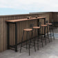Set tavolo da bar industriale in legno Set bancone fisso da 1/2/5 pezzi per uso domestico