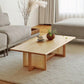 12"H Contemporary Coffee Table Rectangle Solid Wood Single Cocktail Table Clearhalo 'Coffee & Accent Tables' 'Coffee Tables' 'coffee_tables' 'furn' 'furn_coffee_tables' 'Furniture' 'Living Room Furniture' 1200x1200_3e641c9d-7fcc-4e4d-beb2-609631c8f622