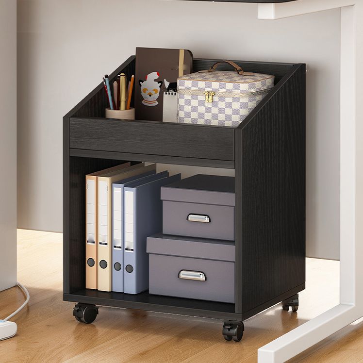 Estantería de madera, estantería contemporánea de múltiples niveles para dormitorio