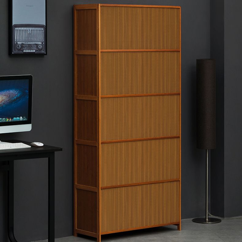 Modern Brown Book Shelf Bamboo Bedroom Shelf Bookcase with Cabinets Clearhalo 'Bookcases' 'furn' 'furn_bookcases' 'Furniture' 'Office Furniture' 1200x1200_3e64d53b-04a2-4c9b-b52a-464680b8c8b8