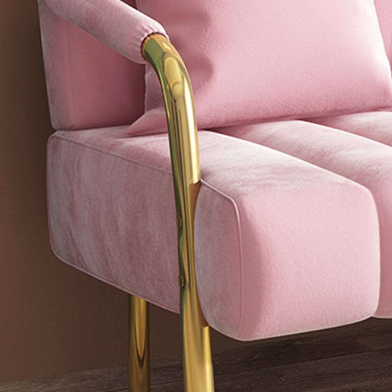 Velvet Recessed Arm Sofa Contemporary Standard Sofa with Sewn Pillow Back Clearhalo 'furn' 'furn_sofas' 'Furniture' 'Living Room Furniture' 'Sofa' 'sofas' 1200x1200_3e65a1e7-c909-4465-baff-1494e1ce06ec