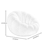 Modern Arm Chair, Velvet /Wool Upholstered Fixed Back Swivel Chair