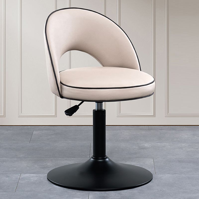 Tabourets de bar pivotants à hauteur réglable, style Glam, en simili cuir, avec base noire