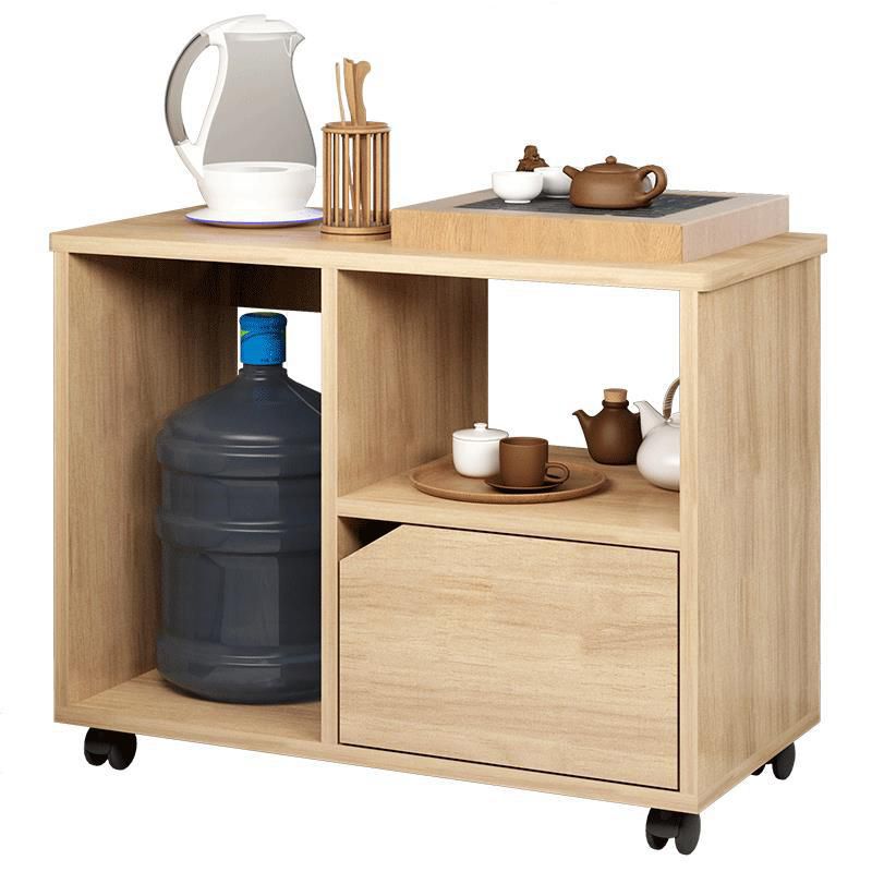 Transitional Rectangular End Table Removable Sofa Side Table with Storage