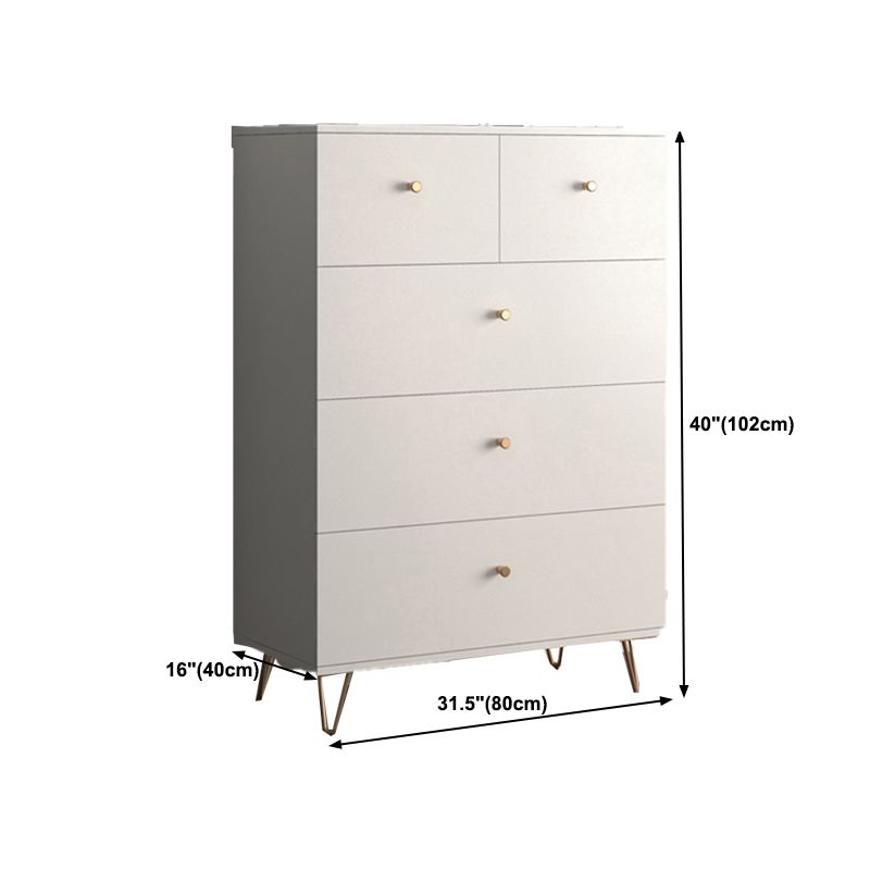 Modern Accent Chest Rectangle Accent Cabinet with Drawers in White Clearhalo 'Cabinets & Chests' 'cabinets_chests' 'furn' 'furn_cabinets_chests' 'Furniture' 'Living Room Furniture' 1200x1200_3e6aafa9-c08c-49ff-9539-9b6f5c6b46f6