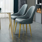 Dining Room Side Chair Glam Style Parsons Armless Chair with Golden Legs Clearhalo ' kitchen&dining_furn' 'Dining Chairs' 'Dining Tables & Seating' 'dining_chair' 'furn' 'furn_dining_chair' 'Furniture' 'furniture_dining_chair' 'Kitchen & Dining Furniture' 'kitchen' 1200x1200_3e6b8a1e-17f4-4d7d-b0f5-a959b49b2560