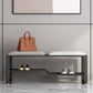 Rectangle Modern Entryway Bench Cushioned Metal Seating Bench Clearhalo 'Benches' 'Chairs & Seating' 'furn' 'furn_benches' 'Furniture' 'Living Room Furniture' 1200x1200_3e6bcc87-67e6-4abb-a040-c1a2791198eb