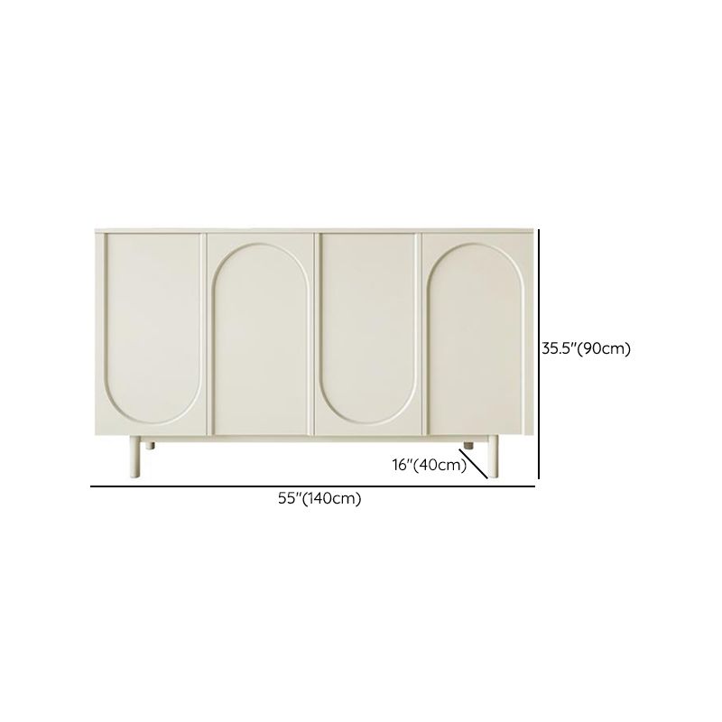 Table du buffet en bois du serveur de restauration contemporain avec armoires