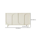 Table du buffet en bois du serveur de restauration contemporain avec armoires