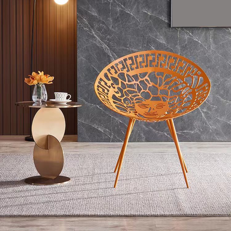 Table d'appoint rond de base de table de base de base de style moderne du milieu du siècle