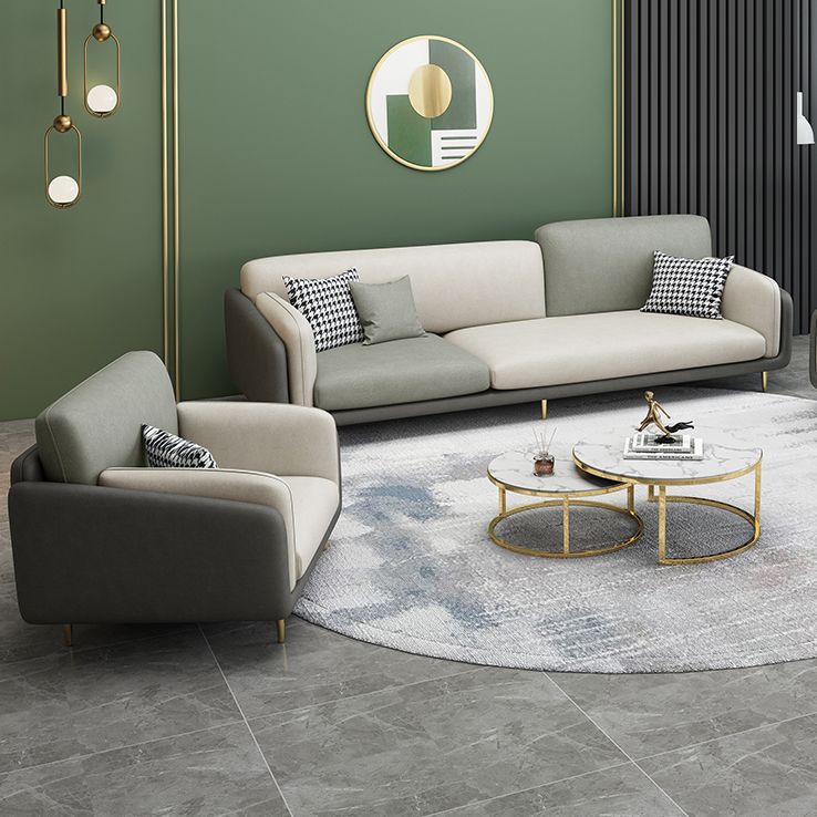 Contemporary Faux Leather Stain Resistant Standard Settee Couch Clearhalo 'furn' 'furn_sofas' 'Furniture' 'Living Room Furniture' 'Sofa' 'sofas' 1200x1200_3e6f0ce3-454f-4133-9399-eb9c845f4dd1