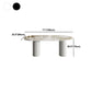 Oval Modern Dining Table Stone Top Metal Double Pedestal Dining Room Table Clearhalo 'Dining Tables & Seating' 'Dining Tables' 'dining_table' 'furn' 'furn_dining_table' 'Furniture' 'furniture_dining_table' 'Kitchen & Dining Furniture' 'kitchen' 'kitchen_dining_table' 1200x1200_3e703017-b655-4a31-8d2c-7a33de531675