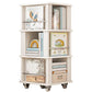 Engineered Wood Standard Bookcase Closed Back Scandinavian Bookshelf Clearhalo 'Bookcases' 'furn' 'furn_bookcases' 'Furniture' 'Office Furniture' 1200x1200_3e703d54-41c2-4eee-aab2-8143f49bbd1d