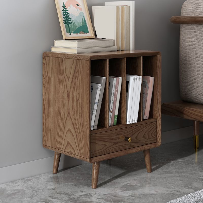 Solid Wood 3 Legs End Table Modernistic Rectangular Side Table