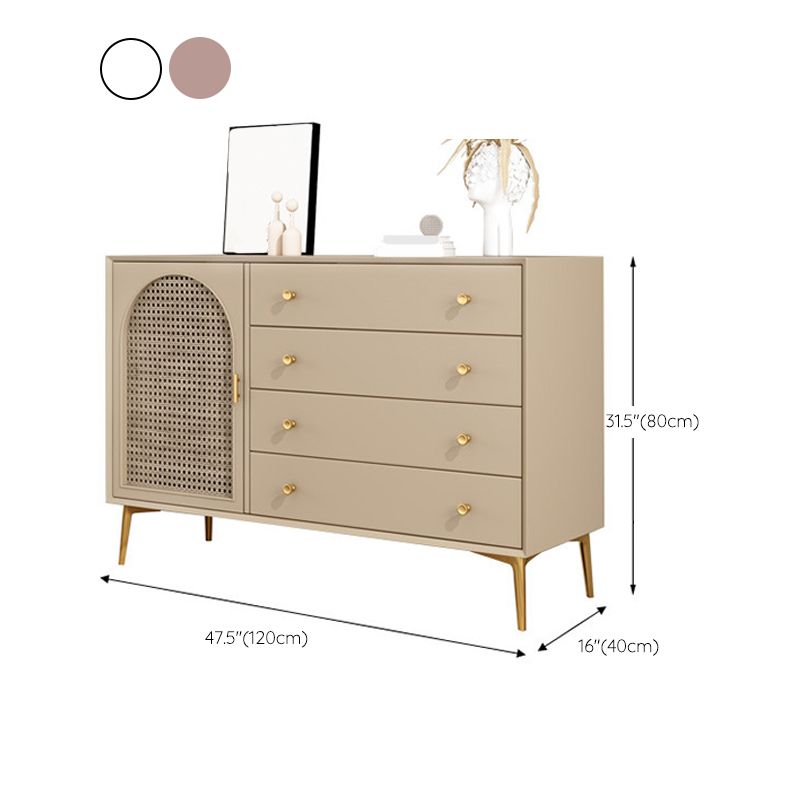 Sideboard di stoccaggio in legno di rettangolo di rettangolo moderno