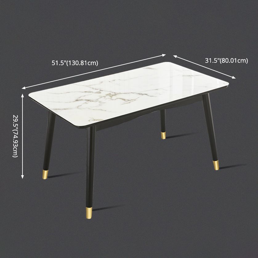 Scandinavian Rubber Wood Shelf Dining Table Rectangle Formal Dinette Set for Kitchen Clearhalo 'Dining Room Sets' 'Dining Tables & Seating' 'dining_room_set' 'furn' 'furn_dining_room_set' 'Furniture' 'furniture_dining_room_set' 'Kitchen & Dining Furniture' 'kitchen&dining_furn' 'kitchen' 1200x1200_3e7276fe-4788-4104-98f1-fb58bacdb8ce