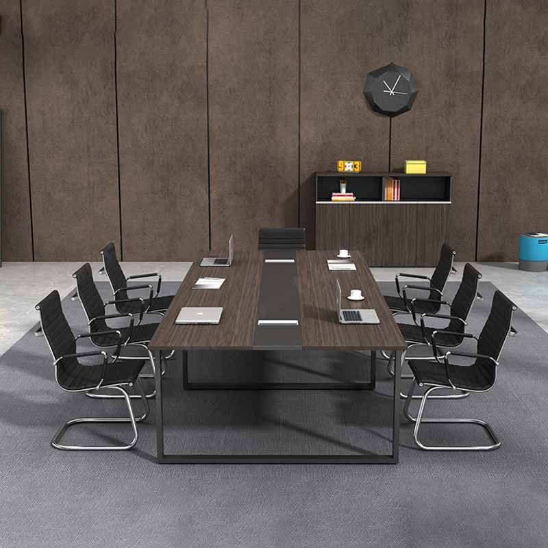 Scrivania in legno in stile industriale scrivania in metallo per ufficio