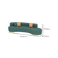 Green Sofa Stationary Scratch Resistant Seating for Living Room