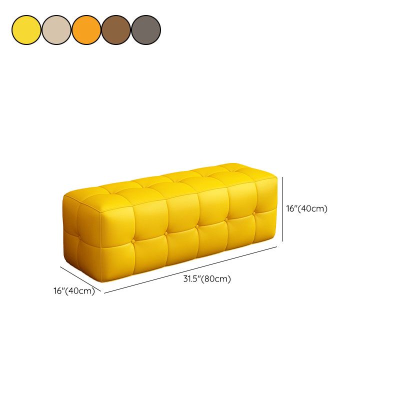 Contemporary Home Rectangular Ottoman Leather Foot Stool without Legs Clearhalo 'furn' 'furn_ottomans_poufs' 'Furniture' 'Living Room Furniture' 'Ottomans & Poufs' 'ottomans_poufs' 1200x1200_3e739a77-454c-48fb-8e14-51ecb5a6bd60