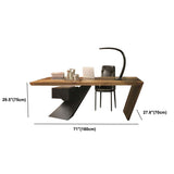 Industrial Style Executive Desk Rectangular Wood Office Desk for Home Clearhalo 'furn' 'furn_office_desk' 'Furniture' 'Office Desks' 'Office Furniture' 'office_desk' 1200x1200_3e73ecf5-dd21-4f03-971c-bb83e2ceb81c