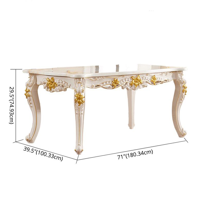 Victorian Marble Table Set of 5/7 with Rectangle Table Caved Dining Set with Leather Chairs Clearhalo 'Dining Room Sets' 'Dining Tables & Seating' 'dining_room_set' 'furn' 'furn_dining_room_set' 'Furniture' 'furniture_dining_room_set' 'Kitchen & Dining Furniture' 'kitchen&dining_furn' 'kitchen' 1200x1200_3e73fd17-25c6-481d-b412-48b1567845bb