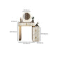 Glam Mirrored Vanity Desk Bedroom Vanity Dressing Table with Drawer