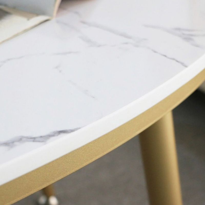 17,72 "großer glamourischer Kaffee Cocktailtisch Marmor Top Couchtisch