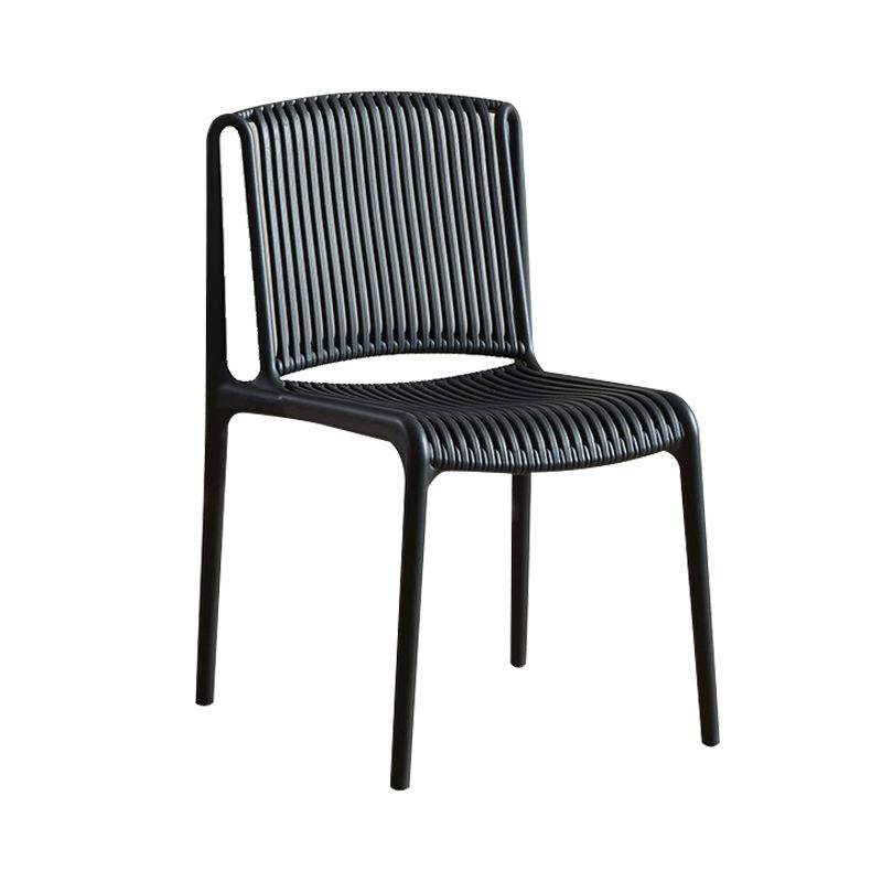 Plastic Scandinavian Kitchen Dining Room Side Chair Slat Back Chair Clearhalo ' kitchen&dining_furn' 'Dining Chairs' 'Dining Tables & Seating' 'dining_chair' 'furn' 'furn_dining_chair' 'Furniture' 'furniture_dining_chair' 'Kitchen & Dining Furniture' 'kitchen' 1200x1200_3e78f484-368b-4af6-89b1-4bc4e004c894