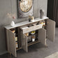 Buffet in stile glam sideboard cucina grigio a buffet con cassetto e conservazione