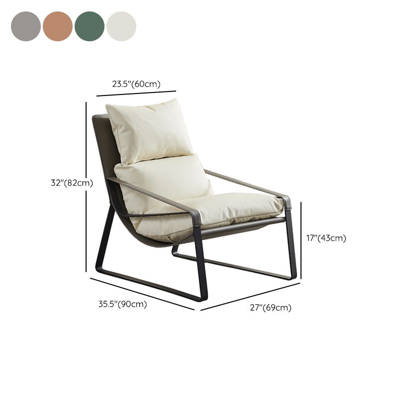 Sedia a faux reclinabile standard contemporanea e sedia reclinabile per la camera da letto