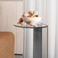 11" Wide Glam Side Table Sled Acrylic Clear Accent Side Table