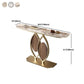 Tabella della console ardesia da 11,8 "W tavolo glam resistente ai graffi