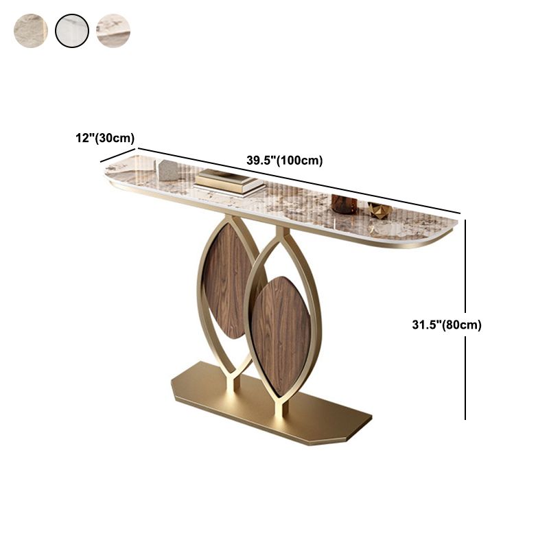 Tabella della console ardesia da 11,8 "W tavolo glam resistente ai graffi