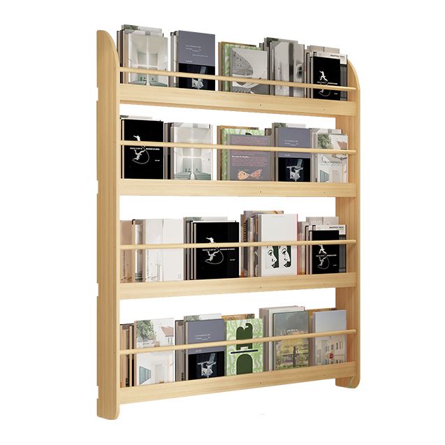 Pine Wood Wall Mounted Bookshelf Natural Scandinavian Bookcase for Bedroom Clearhalo 'Bookcases' 'Furniture' 'furniture_bookcases' 'Office Furniture' 1200x1200_3e7cac4f-c4d0-481d-a558-11ca775c560a