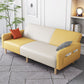 Contemporary Square Arm Sofa Couch Faux Leather/Linen Settee Couch Clearhalo 'furn' 'furn_sofas' 'Furniture' 'Living Room Furniture' 'Sofa' 'sofas' 1200x1200_3e7d82c5-9fca-43d5-9b9e-fa90e8111fd4