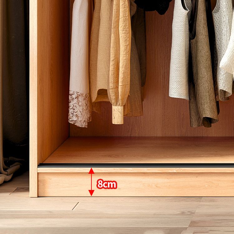 Engineered Wood Wardrobe Cabinet With Drawer Modern Wardrobe Armoire Clearhalo 'Armoires & Wardrobes' 'armoires_wardrobes' 'Bedroom Furniture' 'furn' 'furn_armoires_wardrobes' 'Furniture' 1200x1200_3e7f7c1d-1d6a-47e6-b04e-737641214171