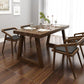 Rectangle Dining Set 1/2/3/5 Pcs Solid Wood Dining Table and Chairs