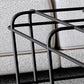 Mid-Century Modern Frame Coffee Table in Black with Iron Top