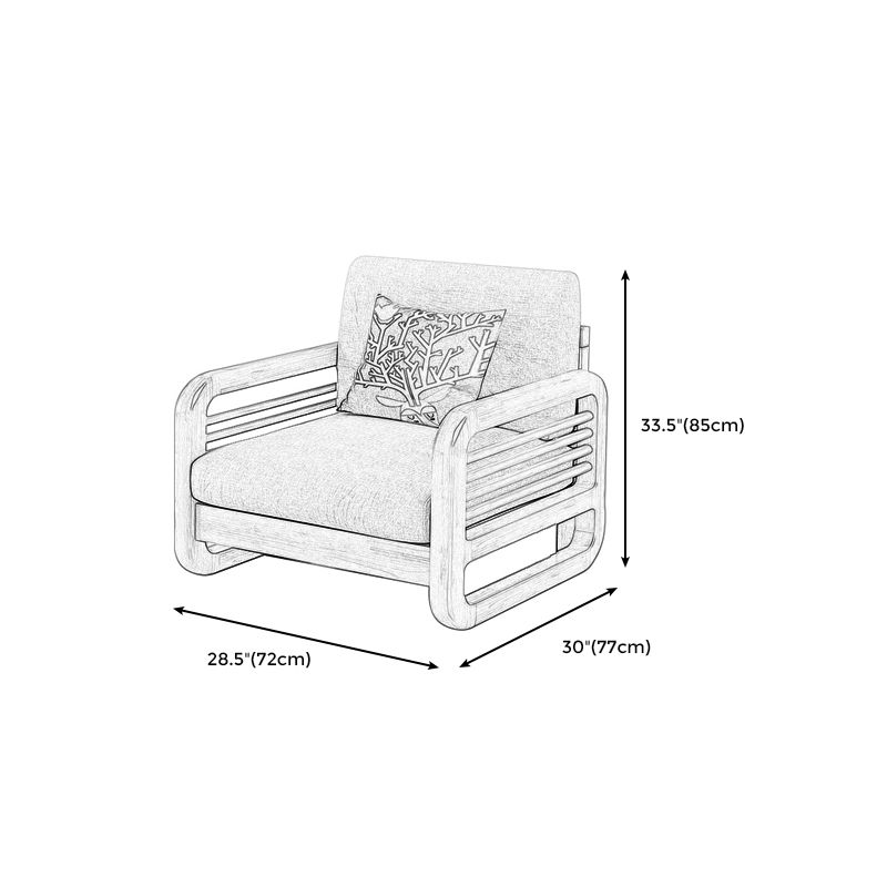 Rustic Wooden Frame Sofa Square Arm Couch with Pillow Back in Natural/Walunt Finish Clearhalo 'furn' 'furn_sofas' 'Furniture' 'furniture_sofas' 'Living Room Furniture' 'Sofa' 'sofas' 1200x1200_3e824878-8c91-4d00-a1fe-dcfe3e44ad12