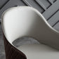 Glam Faux Leather Dining Chair Open Back Dining Side Furniture in Matte Finish for Indoor